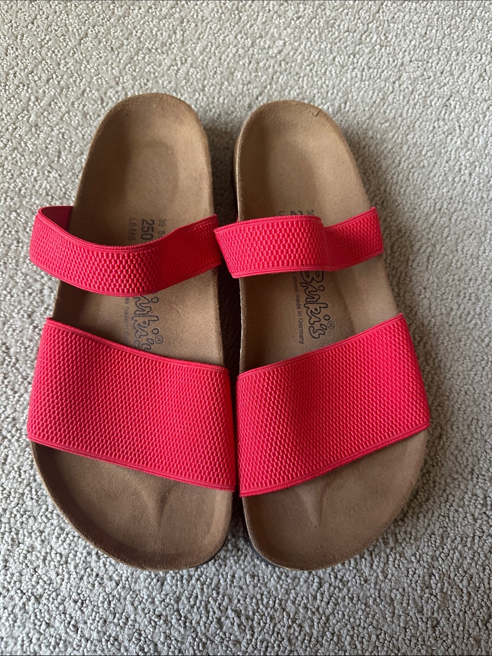 Birkenstock Women's Sandals Red Dual-Strap